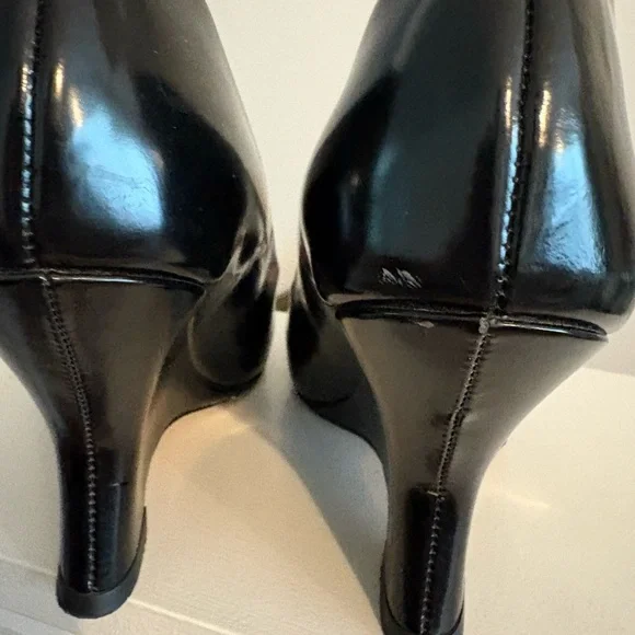 J Crew Collection wedge pumps in Italian spazzolato leather - Picture 4 of 5